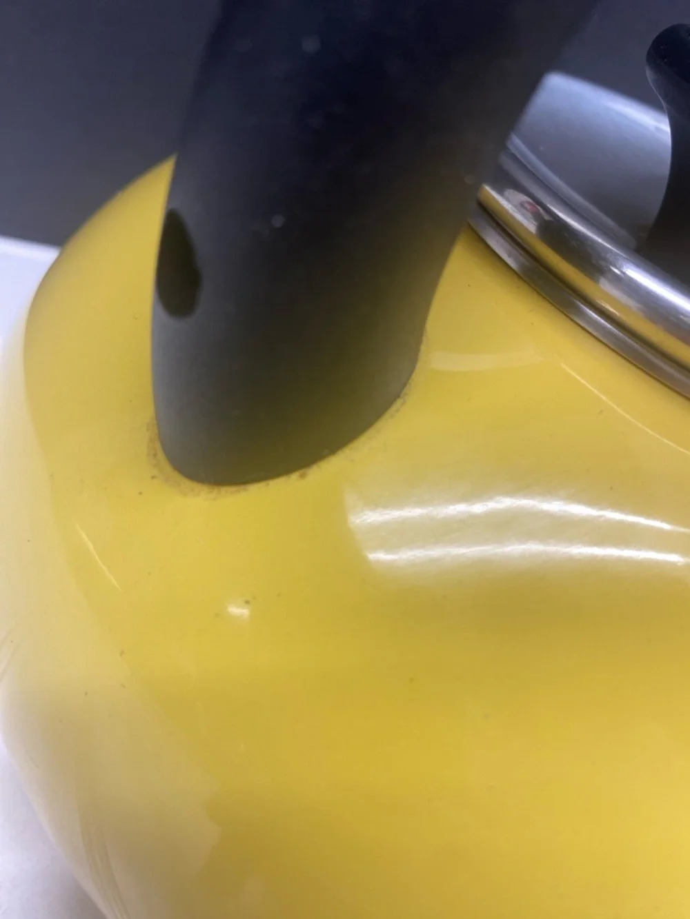 Sur La Table Yellow Round Stovetop Kettle